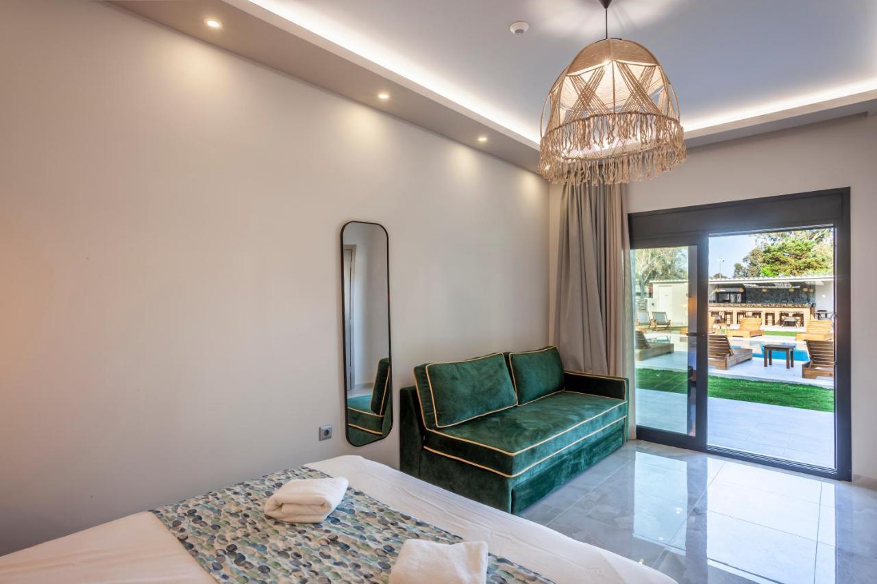 Olia Seaside Residence 120M From The Beach 佩科霍里 外观 照片