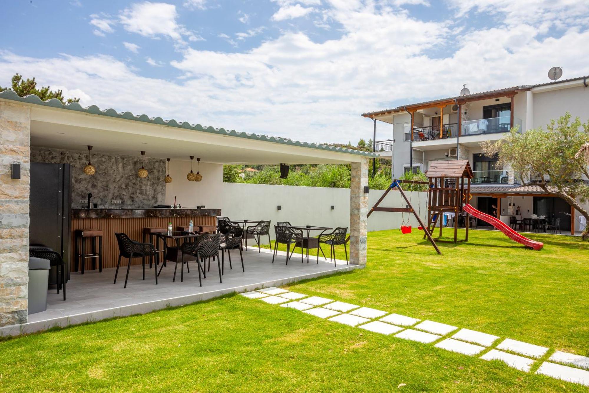 Olia Seaside Residence 120M From The Beach 佩科霍里 外观 照片