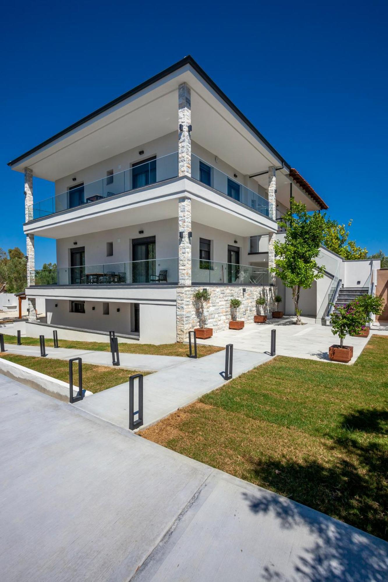 Olia Seaside Residence 120M From The Beach 佩科霍里 外观 照片
