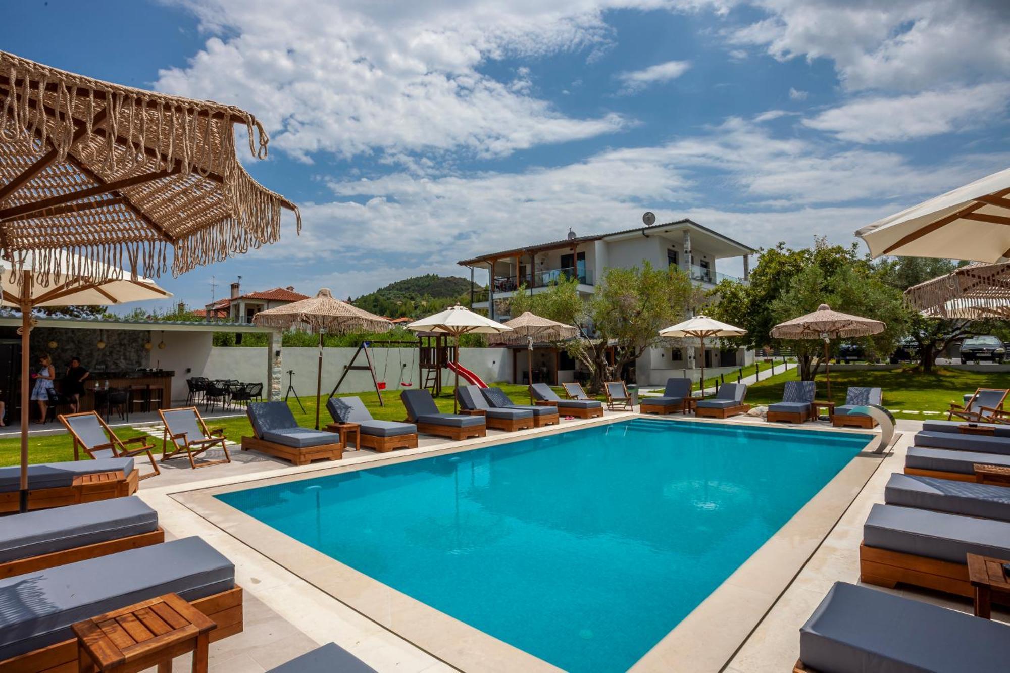 Olia Seaside Residence 120M From The Beach 佩科霍里 外观 照片